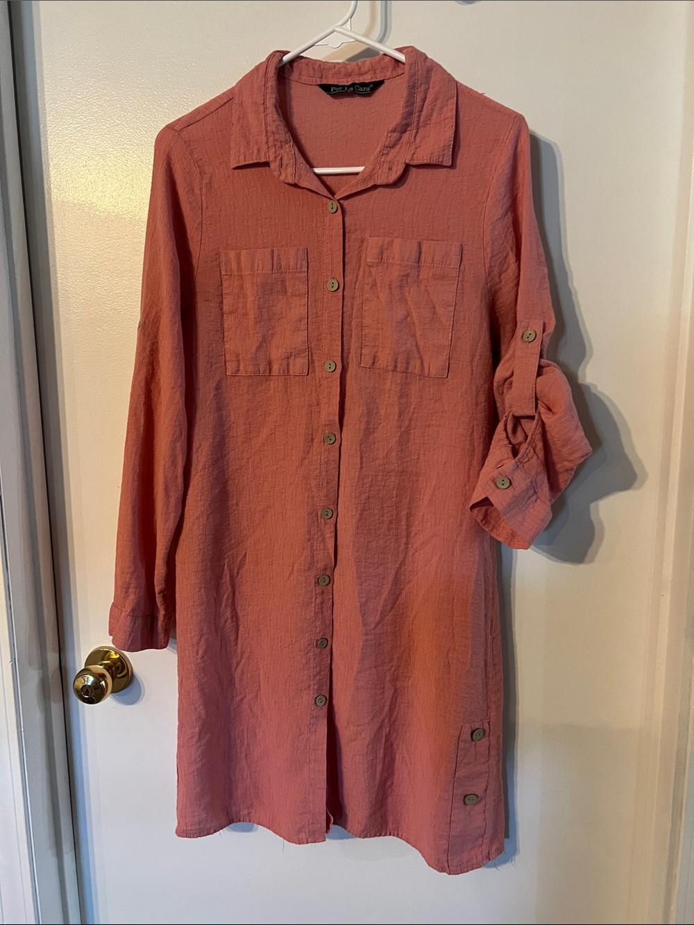 Everyday Lightweight dress/tunic/cardigan - Dusty Rose